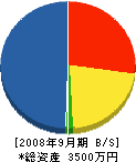 大京電機 貸借対照表 2008年9月期