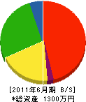 小和田建設 貸借対照表 2011年6月期