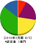 佐勇建設 貸借対照表 2010年3月期 佐勇建設 貸借対照表 2010年3月期