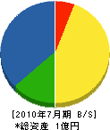 松進 貸借対照表 2010年7月期