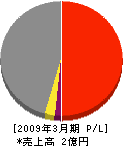 飯山土建 損益計算書 2009年3月期