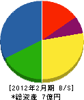 宮崎高砂工業 貸借対照表 2012年2月期