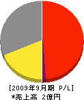 浜田電気商会 損益計算書 2009年9月期