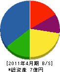 櫻井建設 貸借対照表 2011年4月期