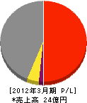 松澤工業 損益計算書 2012年3月期