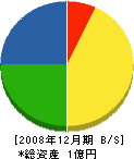 上野工務店 貸借対照表 2008年12月期