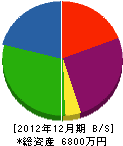 松崎工業 貸借対照表 2012年12月期