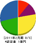 湘南汽缶工業 貸借対照表 2011年2月期
