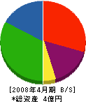 長谷川工務店 貸借対照表 2008年4月期