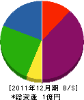 勝田工務店 貸借対照表 2011年12月期