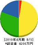 中重組 貸借対照表 2010年4月期 中重組 貸借対照表 2010年4月期