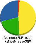 中村電気 貸借対照表 2010年3月期