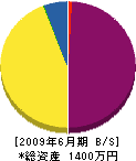 あさひ工務店 貸借対照表 2009年6月期