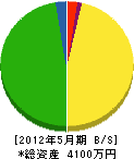 太田工務店 貸借対照表 2012年5月期