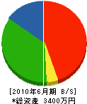 増田クレーン 貸借対照表 2010年6月期