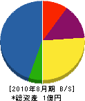 松尾組 貸借対照表 2010年8月期
