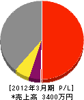 川村電気商会 損益計算書 2012年3月期