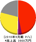 澤谷造園 損益計算書 2010年9月期