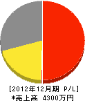 坂田産業 損益計算書 2012年12月期