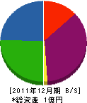 藤原重機興業 貸借対照表 2011年12月期