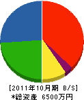 川下工務店 貸借対照表 2011年10月期