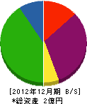 弘成建設 貸借対照表 2012年12月期
