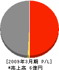 福井サンワ 損益計算書 2009年3月期