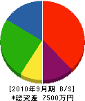 松浦住建 貸借対照表 2010年9月期