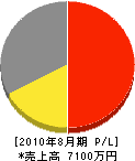 中国パラテックス 損益計算書 2010年8月期