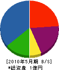 藤堂産業 貸借対照表 2010年5月期