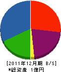 渡辺設備工業 貸借対照表 2011年12月期