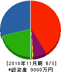 橋本建設 貸借対照表 2010年11月期