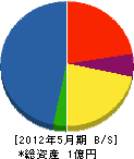 坂本組 貸借対照表 2012年5月期