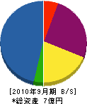 大竹組 貸借対照表 2010年9月期