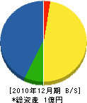 吉良川建設 貸借対照表 2010年12月期