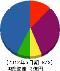 菅野工務店 貸借対照表 2012年5月期