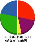 辻正 貸借対照表 2012年3月期