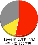 武田徳工務店 損益計算書 2009年12月期