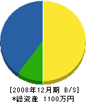 タカユキ塗装 貸借対照表 2008年12月期