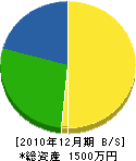 松村電気工事 貸借対照表 2010年12月期