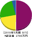菅建設 貸借対照表 2010年5月期 菅建設 貸借対照表 2010年5月期