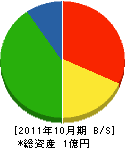 小笠原興業 貸借対照表 2011年10月期