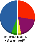 関西建築工房 貸借対照表 2012年5月期