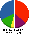 松近工業 貸借対照表 2009年8月期