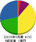 富士メン 貸借対照表 2010年3月期