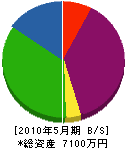 志田工務店 貸借対照表 2010年5月期