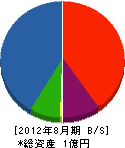 鈴木電設 貸借対照表 2012年8月期