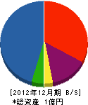 今井組 貸借対照表 2012年12月期