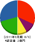 伊藤組 貸借対照表 2011年9月期