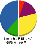 櫻井工業 貸借対照表 2011年3月期